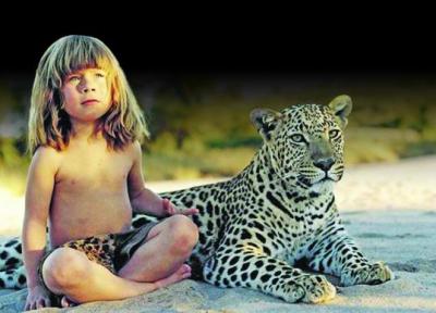 دختر بچه فرانسوی که در جنگل با جانوران وحشی بزرگ شد